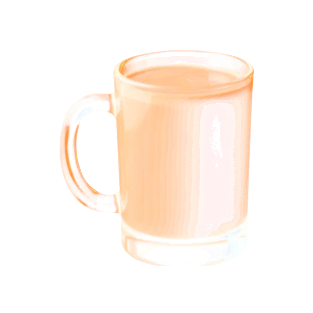 151 Florida Bushwacker cocktail: creamy light chocolate brown in a clear glass mug with a handle